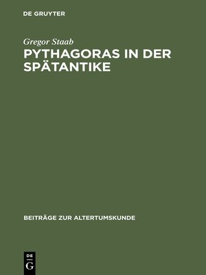 cover image of Pythagoras in der Spätantike